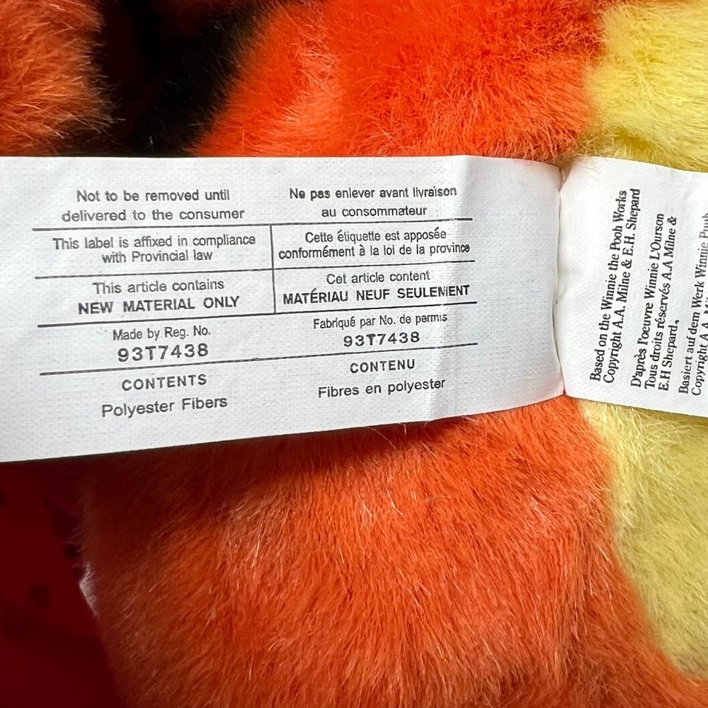 The Disney Store Super Lover Tigger Plush 14” Heart Costume Stuffed Animal - Picture 8 of 11